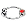 MenSteel Anneau de gland Royring Bijou Rouge